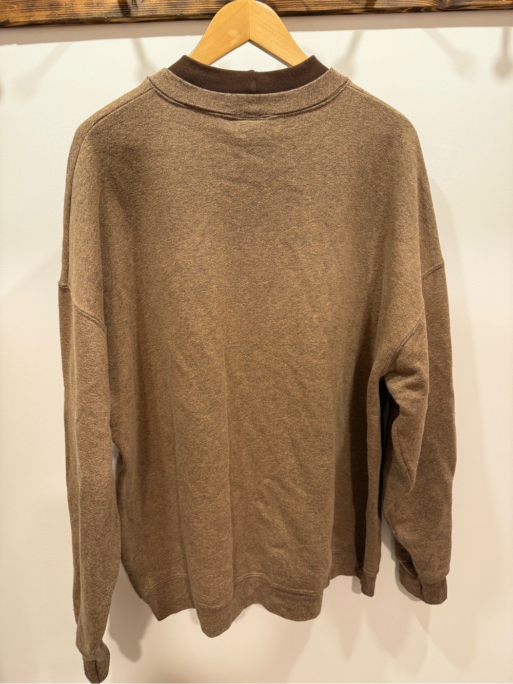 VINTAGE 90s LEE Fall Leaves Embroidered Brown Crewneck, 2XL - Picture 5 of 5